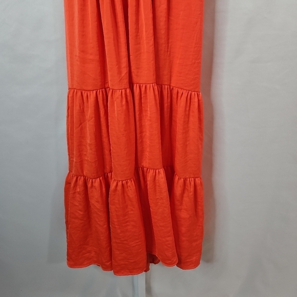 Elie Tahari Orange Maxi Dress Size 16 - Picture 5 of 11